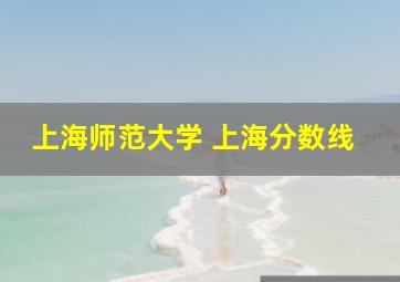 上海师范大学 上海分数线